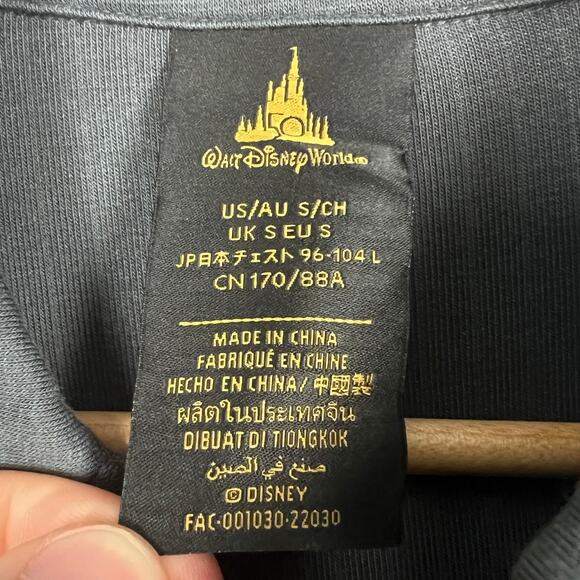 NWT Disney Men S Walt Disney World 50th Anniversary Embroidered Ribbed Knit Polo - Picture 8 of 13